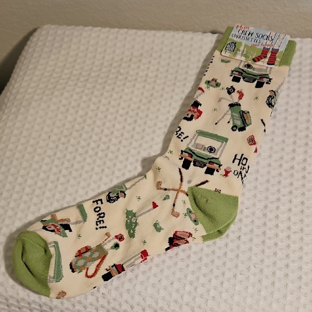 Golf-Themed Casual Crew Socks